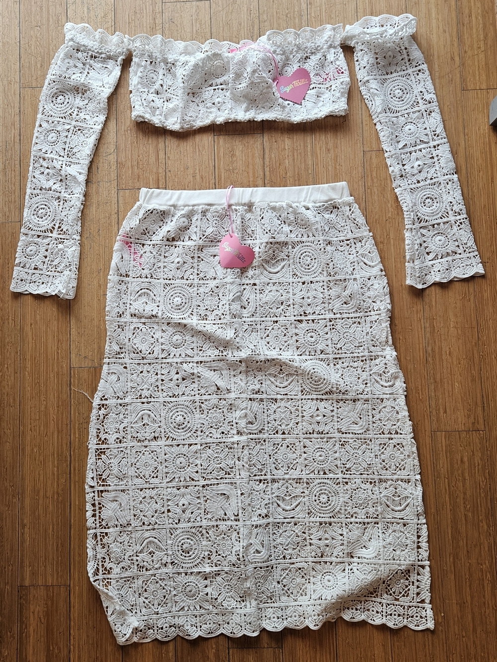 Sugar Thrillz Country Charm Crochet Two-Piece Set